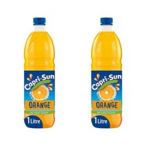 Capri Sun 카프리썬 노 애디드 슈가 멀티비타민 오렌지 스쿼시 주스 1L 2팩