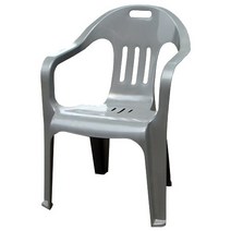 이리빙몰 라탄 팔걸이 플라스틱의자, C형 일반 팔걸이(그레이)