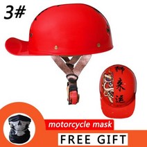 스냅백헬멧 여름헬멧 반모헬멧 호환 헬멧 오토바이 복고풍 승마 스쿠터 맞춤형 야구 모자 반 베스파 야마하 가와사키 혼다 스즈키, 3+XL