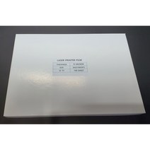 PPC 필름 레이저프린터 필름 실크인쇄용 레이저 출력용 A4 75micron 100매