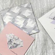 [컷트지]클래시린넨-지오마블(핑크)3종[택1], 본(화이트)