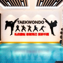 아크릴 3d 입체벽 스티커 태권도 무술도관 헬스장, 옵션01, 1 소