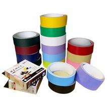 플로엠 제본 테이프 25mm x 10M 군청, 50개