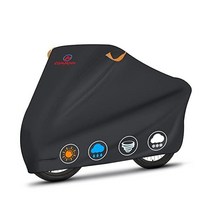 M COMNOVA OUTDOORS 운송용 콤노바 자전거 커버 2대 - 후방 보관대에 2대의 자전거를 위한 실외 운송 방수 무거운 듀티 자동차 히치 여행 보관소에 600D 보관대, L - 1 Bike, Black