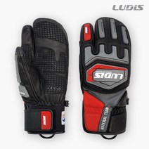 22/23 루디스 알파인 스키 스노보드 레이싱용 AT-R 삼지 가죽장갑 LGM472TA, BK