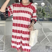 사각 패턴 원피스