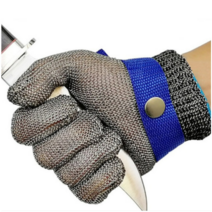 강철 쇠그물 방검장갑 육가공 베임방지 안전 철장갑, 단일 수량