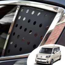 어른킹 더뉴레이 C필러 윈도우 스포츠 플레이트 데칼 스티커 자동차 타공 랩핑 시트지, 더뉴레이-무광블랙(C필러/노멀타입)