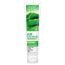 Desert Essence 알로에 티트리오일 치약 페퍼민트 176g(6.25oz)