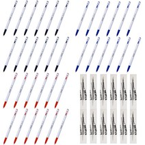 모나미 153 볼펜 0.7mm 흑색 12p + 적색 12p + 청색 12p + 영심볼펜심 흑색 12p, 혼합색상, 2세트