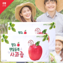 사과 즙 주스 쥬스 영주 생즙 착즙 농축액 2박스100팩