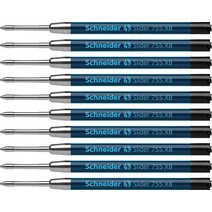 슈나이더 Slider 755 XB Extra Broad 볼펜 리필 1.4mm ISO, 검은색
