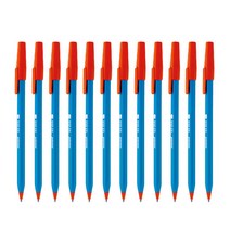 모나미 153 스틱 비비드 볼펜 0.7mm 1타(12개입), 블루(12개입)