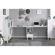 2인용 아이방 공부방 스터디책상 다용도 중고등학생 여아 남아 어린이 서재, 워시