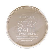Rimmel London Stay Matte 롱래스팅 프레스드 파우더 투명 [001] 13.9g(0.49온스) (1팩) (포장은 다를 수 있음) Rimmel 스토어 방문하기, 0.49 Ounce (Pack of 1)