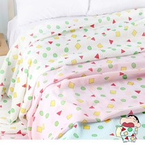 샤카인견 시어커스 홀이불 시어서커이불 지지미이불 냉이불 성인거즈 짱구는못말려 여름 싱글S, 화이트