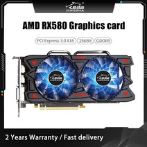 외장그래픽카드 JINGSHA-100% 새로운 오리지널 RX580 8GB 그래픽 카드 GPU AMD Radeon 비디오 컴퓨터 게임, 01 RX580-8G