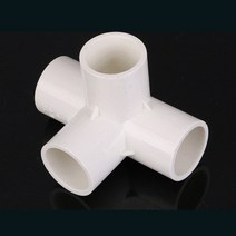 32mm 4구 pvc 파이프 연결 커넥터 집 하우스 가구 만들기 조인트 연결, 단품