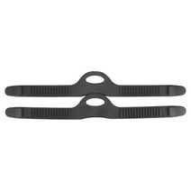 스쿠버 다이빙 스노클링을위한 2Pcs 다이빙 스트랩 교체 다이버 장비 밴드, M 40.5cmx2.6cm, 고무, 검은색