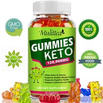 다이어트 영양제 케토 슬리밍 ACV 젤리 120 000mg 애플 사이다 식초 체중 감량 60알, 1 Bottles