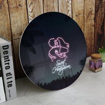 아트박스/꾸밈 ic744-원형아크릴액자_로맨틱네온사인