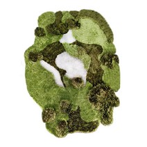 극세사매트 3D매트 이끼 목욕 러그 미끄럼방지 부드러운 흡수성 극세사 잔디 매트, 하늘색