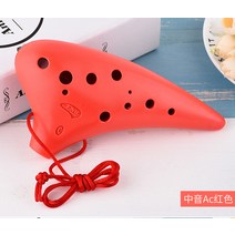 TNG 메조 C톤 플라스틱 초보자 레진 학생 오카리나, T09-메조소프라노 AC레드풀세트