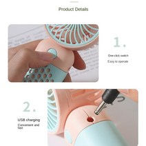 작은방에어컨 이동식에어컨 이동형 캠핑 캠핑용 소형 미니 에어컨 휴대용 미니 팬 USB 충전식 소형 선풍기, 04 Yellow