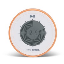Time Timer 트위스트 디지털 90분 카운트다운 시계, Dreamsicle Orange