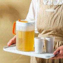 Plastic Water Jug with Handle High Capacity Water Bottle Portable Kettle Drink Container Lemonade Di, [6] 22L Large Yellow