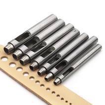 가죽 수선 패치 페인트 리폼 DIY 가죽 구멍 펀치 커터 0.5mm-10mm 시계 밴드 벨트에 대한 작업 도구 캔버