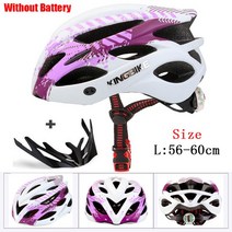 자전거헬멧 킥보드 헬맷 여자와 남자에 대 한 LED 빛 MTB 산악 도로 자전거 헬멧과 사이클링 통합 성형 Cas, 04 Q675purple_02 XL