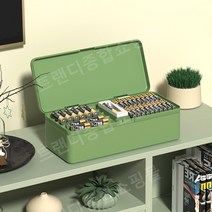 건전지보관함 수납정리함 대용량 건전지홀더 정리함, 회색 3단, 1개