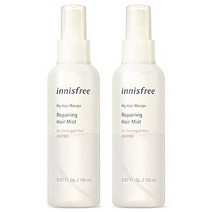 이니스프리 마이 헤어 레시피 리페어링 헤어 미스트 2개세트 (150ml+150ml) (손상모발용)