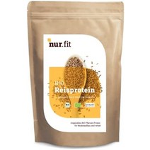 NUR.FIT 비건 단백질 프로틴 파우더 유기농 쌀 영양 보충제, 2kg(1팩), 1개