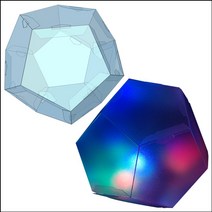 과학교구투명 정 12면체 만들기(LED형)-1인용-ZJB과학키트 과학실험세트 우주 로켓