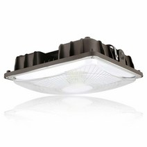 Konlite 40W LED 캐노피 영역 조명 - 175W 동일 5450루멘 5000K 다크 브론즈 120-277V UL 주유소 간이 차고 상점 지하통 적재 도크 등에 이상적., 27W, 1-Pack