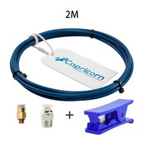 염소 Bowden PTFE 튜브 XS 시리즈 1M/12M/2M Ender3 V2 175mm 필라멘트 새로운 튜브 CREALITY 3D Ender 프린터 부품, 01 2M-Connectors-Cutter