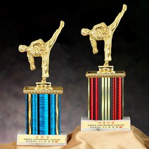 [랜드마크트로피] 태권도트로피(A형), A형-파랑(i)