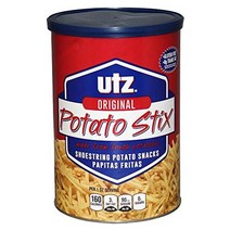 utz 포테이토 스틱스 오리지널 – 15 oz. 용기 – 신선한 감자로 만든 신발끈 감자 스틱 다시 밀봉할 수 있는 용기에 담긴 바삭하고 바삭한 스낵 무콜레스테롤 트랜스 지방 글루, 정기적인