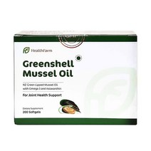 Healthfarm Green Mussel Oil 헬스팜 뉴질랜드 그린머슬 오일 초록입홍합 13750mg 200소프트젤, 수량, 상세참조