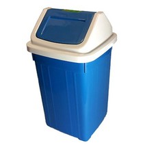 사각휴지통 2호 10L 플라스틱 스윙뚜껑 학교 쓰레기통 0.3183ea, SH_ 본상품선택