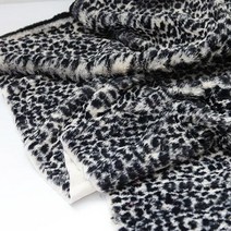 단면털원단]대폭 호피무늬-블랙(a2923) 레오파드 s2
