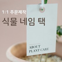 식물 관리 택 이름표 네임택 카드, 2. 디자인 변경