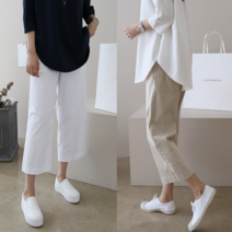 캐주얼데일리룩 시원한여름팬츠7컬러 린넨와이드마바지