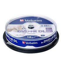 버바팀 Verbatim CD-R / DVD-R / RW / DL / 700MB 4.7GB 8.5GB 25GB 50GB 블루레이, DVD+DL 8.5GB 프린터블 10p CAKE 8X