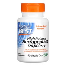 닥터스베스트 세라펩타아제 12만SPU 90캡슐 Serrapeptase Enzyme, 1개, 기본