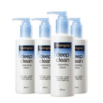 뉴트로지나 딥 클린 클렌징 로션, 200ml, 4개