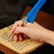 캘리그라피 딥펜 깃털펜 영어 손글씨 필기체 입문 연습 취미 선물 택1, 상품선택, 그린