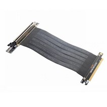 라이저카드 라이저 PCIE 3.0 고속 PC 그래픽 카드 PCI Express 케이블 익스텐더 16x GPU (수직 키트 ATX 섀시 포함), Only Black Cable_40CM